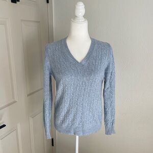 J. Crew Soft Blue Knit Pullover